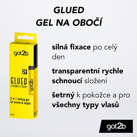 got2b Glued 4 Brows & Edges stylingový gel na obočí a baby vlásky
