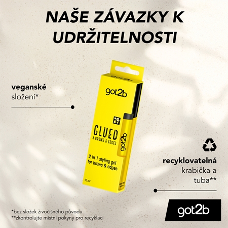 got2b Glued 4 Brows & Edges stylingový gel na obočí a baby vlásky