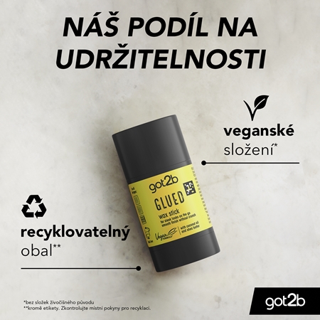 got2b Glued Wax Stick vosk na vlasy v tyčince