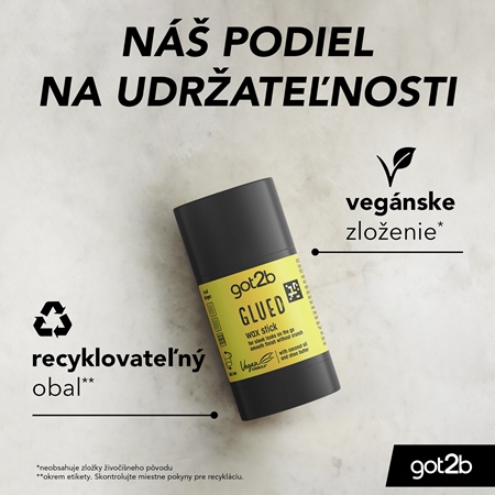 got2b Glued Wax Stick vosk na vlasy v tyčinke