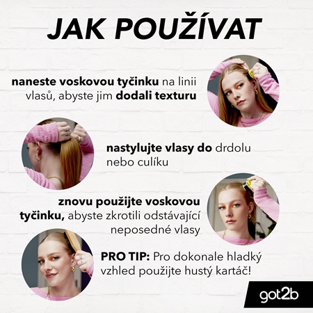 got2b Glued Wax Stick vosk na vlasy v tyčince