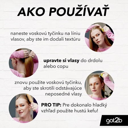 got2b Glued Wax Stick vosk na vlasy v tyčinke