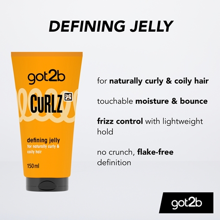 got2b Curlz Defining Jelly Moisturizing Gel for Curl Definition