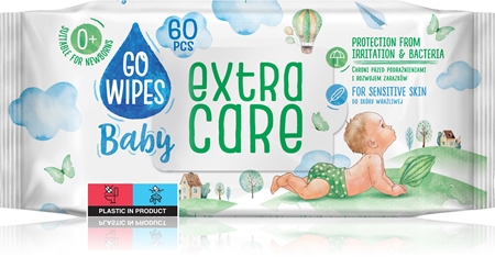 GoWipes Extra Care toallitas húmedas limpiadoras para niños para pieles sensibles