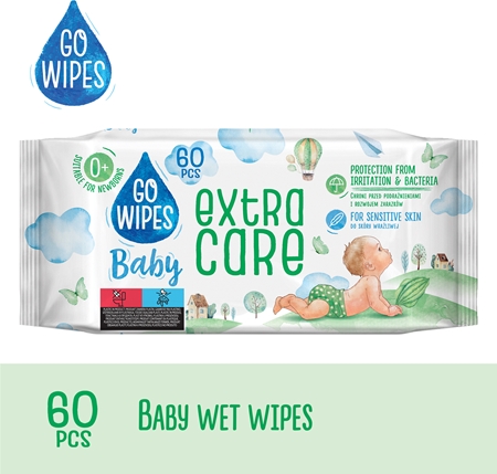 GoWipes Extra Care Wet Wipes for Kids for sensitive skin