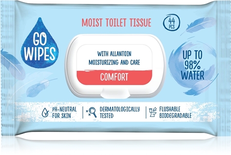 GoWipes Comfort vlhčený toaletní papír pro citlivou pokožku