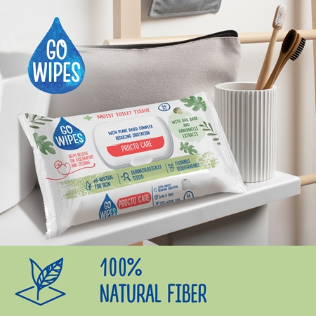 GoWipes Procto Care moist toilet tissue for sensitive skin