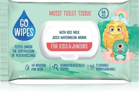 GoWipes For Kids & Juniors nedves WC papír az érzékeny bőrre