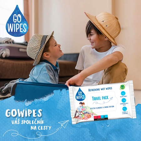 GoWipes Refreshing vlhčené čisticí ubrousky na ruce