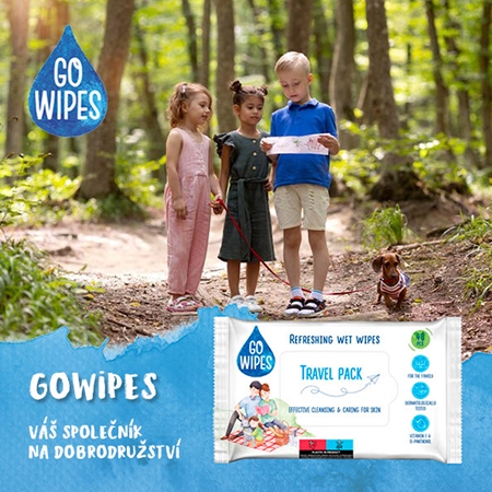 GoWipes Refreshing vlhčené čisticí ubrousky na ruce