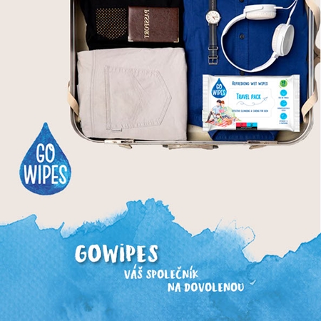 GoWipes Refreshing vlhčené čisticí ubrousky na ruce