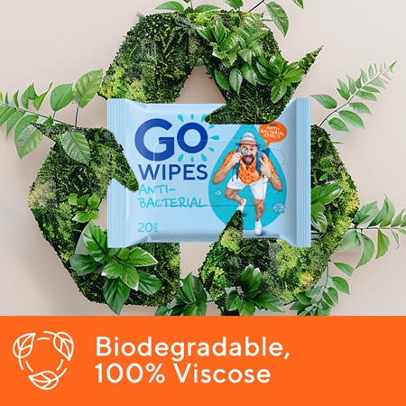 GoWipes Antibacterial Servetele umede cu efect revigorant cu efect antibacterian