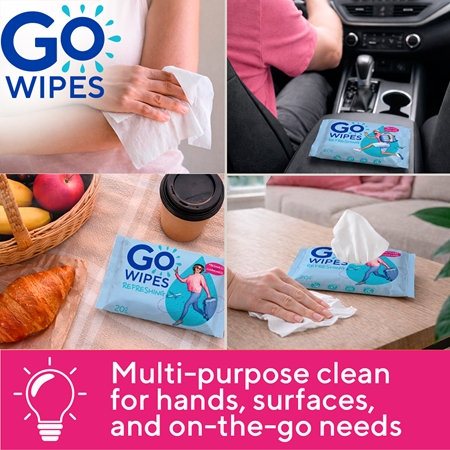 GoWipes Refreshing Wet Wipes Refreshing Wet Wipes for hands