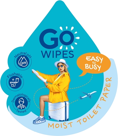 GoWipes Comfort moist toilet tissue