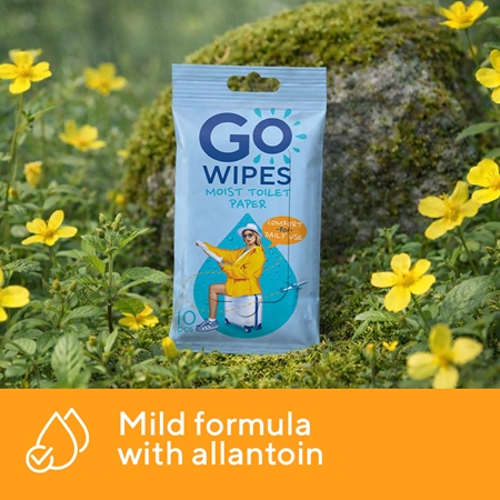 GoWipes Comfort moist toilet tissue