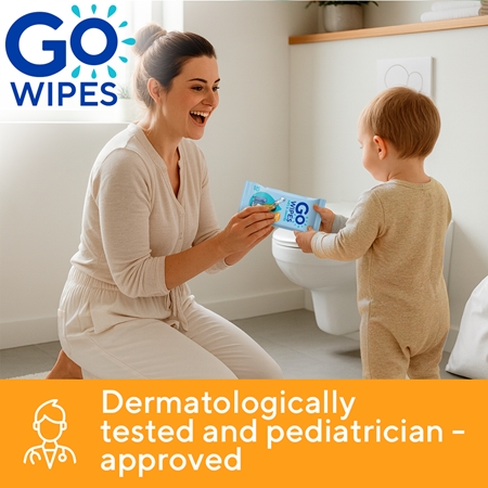 GoWipes For Kids & Juniors papier toilette humide pour enfant