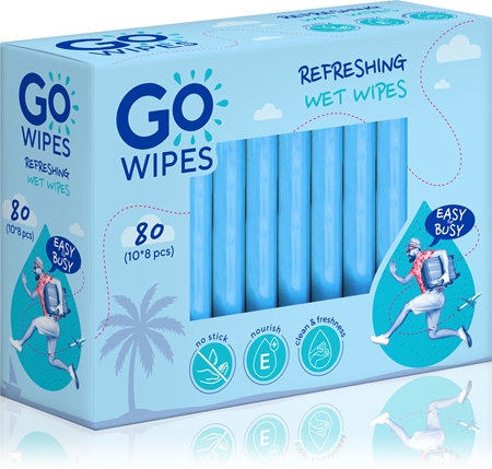 GoWipes Refreshing Wet Wipes Refreshing Wet Wipes for hands
