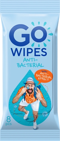 GoWipes Anti-Bacterial Effect erfrischende Feuchttücher mit antibakterieller Wirkung