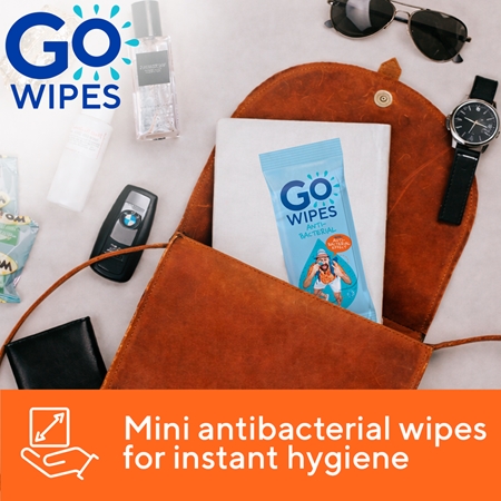 GoWipes Anti-Bacterial Effect erfrischende Feuchttücher mit antibakterieller Wirkung