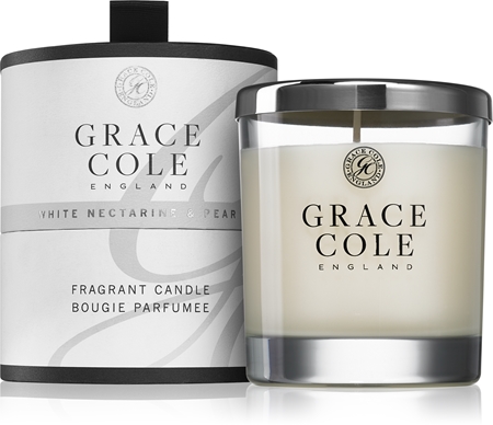 Grace Cole White Nectarine & Pear dišeča sveča