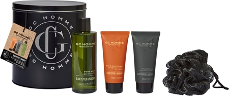 Grace Cole GC Homme lahjasetti Black Pepper & Mandarin (Vartalolle ja Hiuksille) Miehille