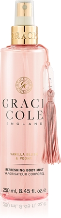 Grace Cole Vanilla Blush & Peony osvěžující mlha na tělo