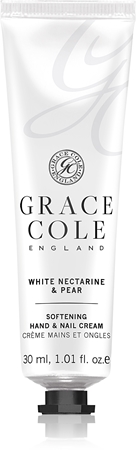 Grace Cole White Nectarine & Pear zjemňující krém na ruce a nehty