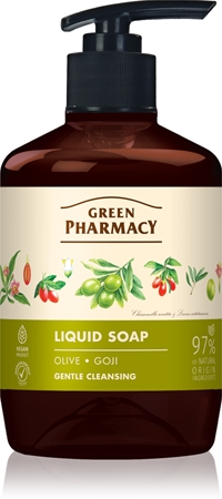 Green Pharmacy Olive & Goji Berry Liquid Soap Hand Soap with pump