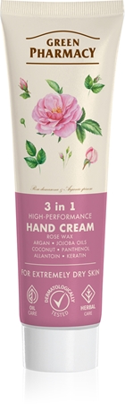 Green Pharmacy Rose Hand Cream crema hidratante y nutritiva para manos y uñas