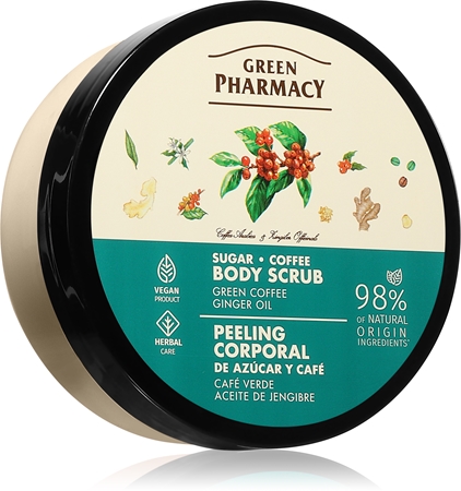 Green Pharmacy Green coffee & Ginger Oil Body Scrub sokerikuorinta vartalolle