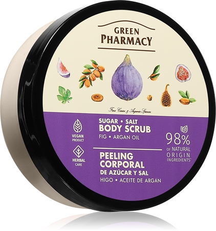 Green Pharmacy Argan Body Scrub cukros test peeling