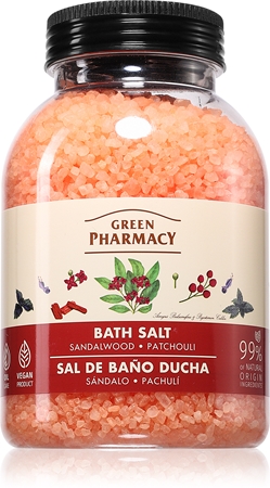 Green Pharmacy Sandalwood & Patchouli Bath Salt relaxační sůl do koupele