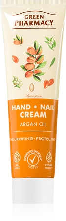Green Pharmacy Argan Hand Cream nährende und schützende Creme für Hände und Fingernägel