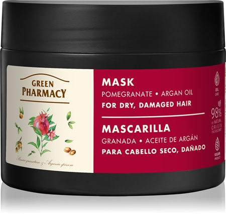Green Pharmacy Argan Oil & Pomegranate Care Mask maseczka pielęgnująca do włosów zniszczonych