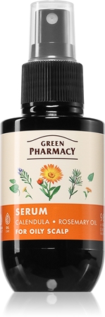 Green Pharmacy Calendula & Rosemary Serum sérum para cabelo oleoso