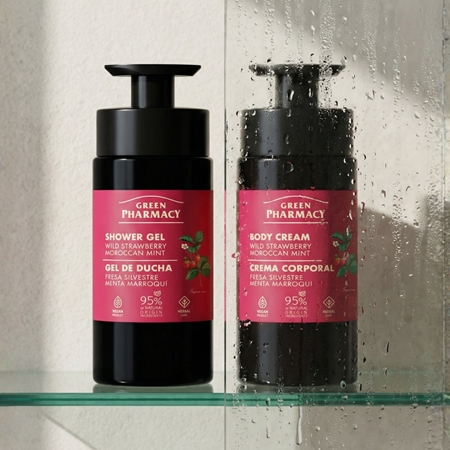 Green Pharmacy Wild Strawberry & Moroccan Mint Oil Gel douche