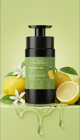 Green Pharmacy Verbena & Sweet Lemon Oil Gel douche