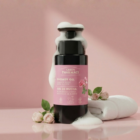 Green Pharmacy Damask Rose & Shea Butter Gel douche