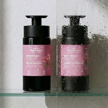 Green Pharmacy Damask Rose & Shea Butter Gel douche