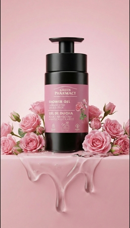 Green Pharmacy Damask Rose & Shea Butter Gel douche