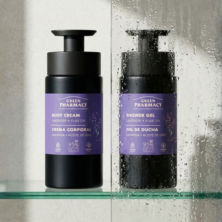 Green Pharmacy Lavender & Flax Oil Gel douche