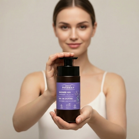 Green Pharmacy Lavender & Flax Oil Gel douche