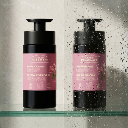 Green Pharmacy Damask Rose & Shea Butter kūno kremas