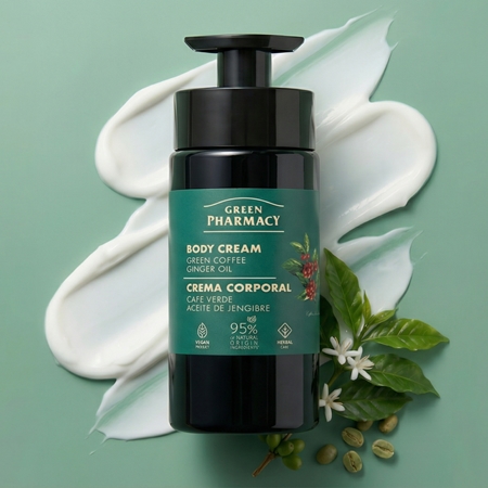 Green Pharmacy Green Coffee & Ginger Oil Crème pour le corps