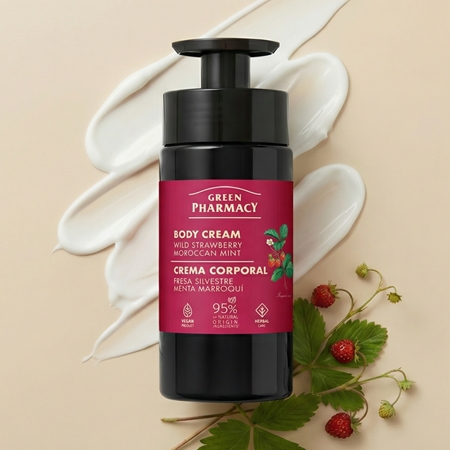 Green Pharmacy Wild Strawberry & Moroccan Mint Oil Crème pour le corps