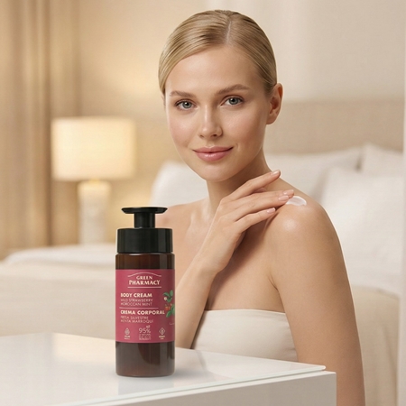 Green Pharmacy Wild Strawberry & Moroccan Mint Oil Crème pour le corps