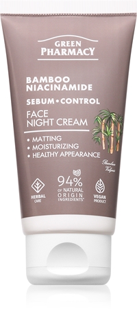 Green Pharmacy Bamboo & Niacinamide Night Face Cream hydratační noční krém