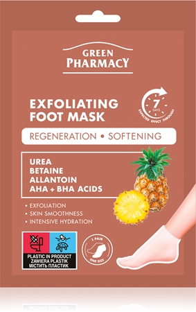 Green Pharmacy Foot Care Exfoliating Foot Mask Regenerating mask for feet and nails