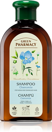 Green Pharmacy Chamomile Shampoo σαμπουάν για αδύναμα και ταλαιπωρημένα μαλλιά