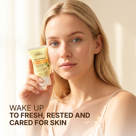 Green Pharmacy Cica + Vitamin C maseczka rozjaśniająca do twarzy